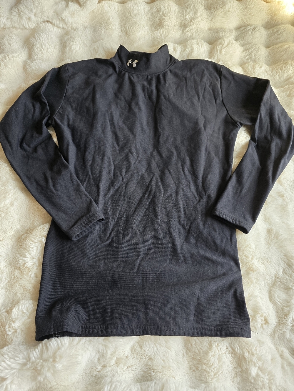Under Armour Black Long Sleeve Mock Neck Shirt